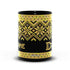 Black Snowflake Handpainted Yarn Mug